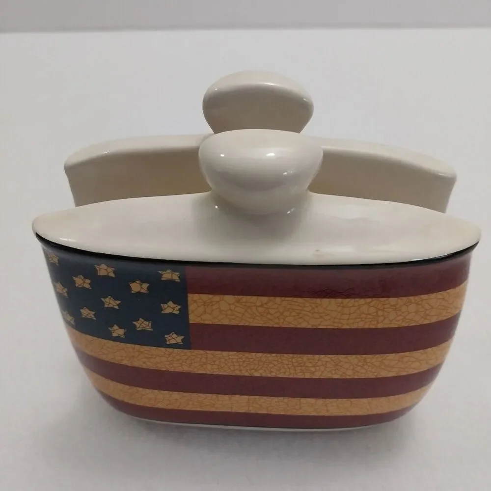 Jay Import Liberty Colonial American Flag Patriotic Napkin Holder #K009